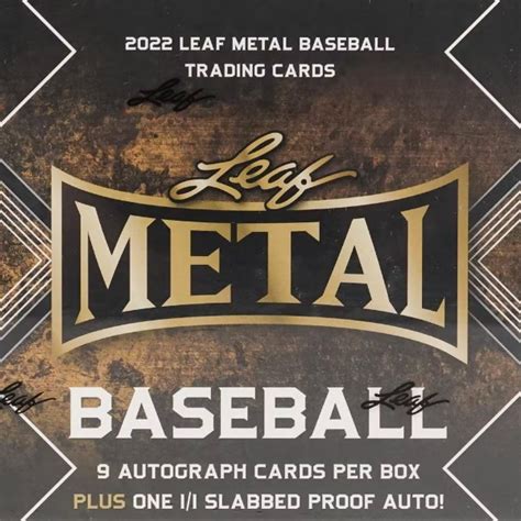 2022 leaf metal baseball hobby box|leaf metal baseball checklist.